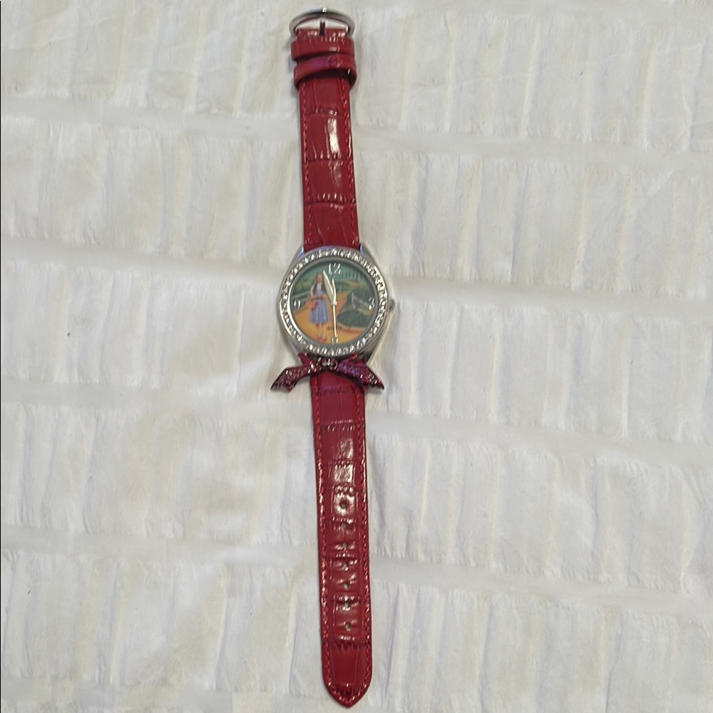 Wizard of Oz Red Leather Strap Watch